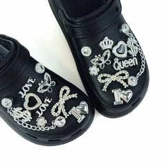 Crown Butterfly Charm Set 20pcs — Luxe Édition | طقم زينة أحذية تاج وفراشة الفاخر 20 قطعة