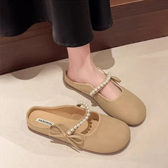 Velvet Half Step Slipper — Élégance Édition | شبشب نصفي ناعم فاخر للنساء