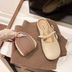 Velvet Half Step Slipper — Élégance Édition | شبشب نصفي ناعم فاخر للنساء