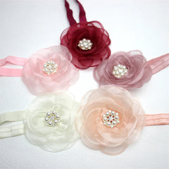 Blossom Pearl Headband — Luxe Edition | عصبة شعر لؤلؤ وزهور فاخرة