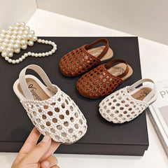Heritage Woven Kids Sandals — Élégance | صندل أطفال مجدول فاخر