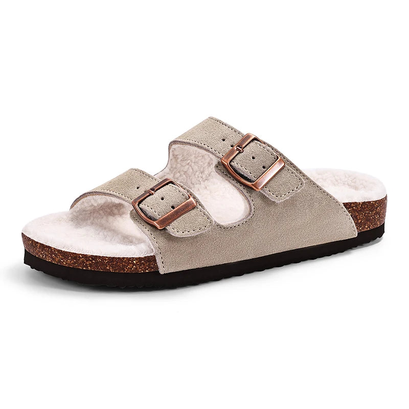 Cork Luxe Mules — Élégance Édition | صندل فلين فاخر للنساء