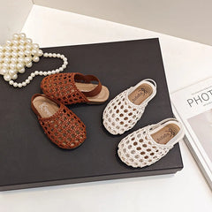 Heritage Woven Kids Sandals — Élégance | صندل أطفال مجدول فاخر