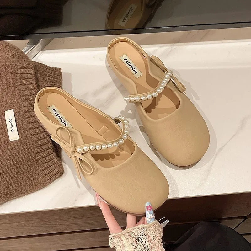 Velvet Half Step Slipper — Élégance Édition | شبشب نصفي ناعم فاخر للنساء