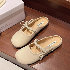 Velvet Half Step Slipper — Élégance Édition | شبشب نصفي ناعم فاخر للنساء