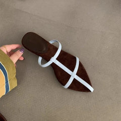 Pointe Glam Slides — Luxe Édition | شبشب نسائي بمقدمة مدببة الفاخر