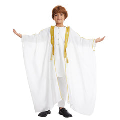 Nour Junior Thobe — Luxe Édition | ثوب أطفال سعودي كلاسيكي فاخر
