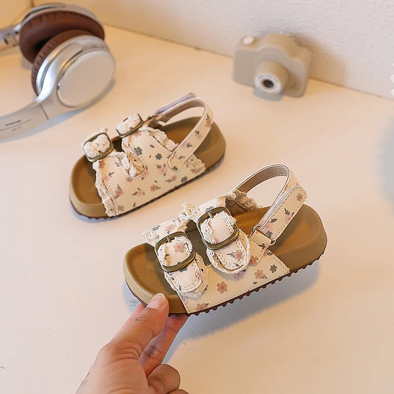 Blossom Princess Sandals — Luxe Édition | صندل أميرة الزهور الفاخر للبنات