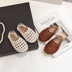 Heritage Woven Kids Sandals — Élégance | صندل أطفال مجدول فاخر
