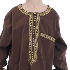 Nour Kids Thobe Set — Luxe Édition | طقم ثوب أطفال مسلمين فاخر
