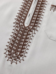 Andalus Embroidered Thobe — Édition de Luxe | ثوب مغربي مطرز فاخر بسحاب
