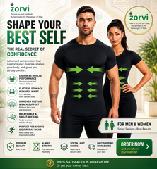 Body Shapers Half Sleeves (Black) | مشدات جسم بأكمام قصيرة (أسود)
